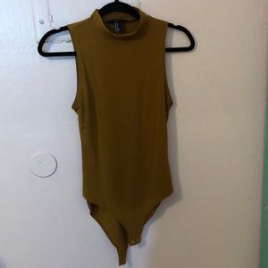 brown bodysuit